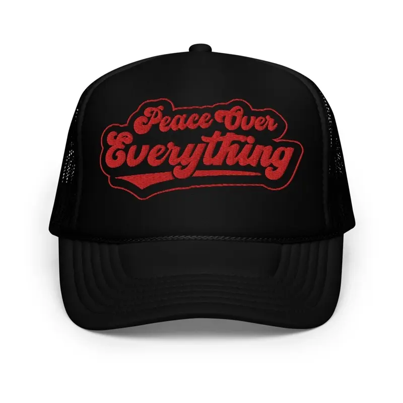 Red Logo P.O.E. Trucker Style Hat